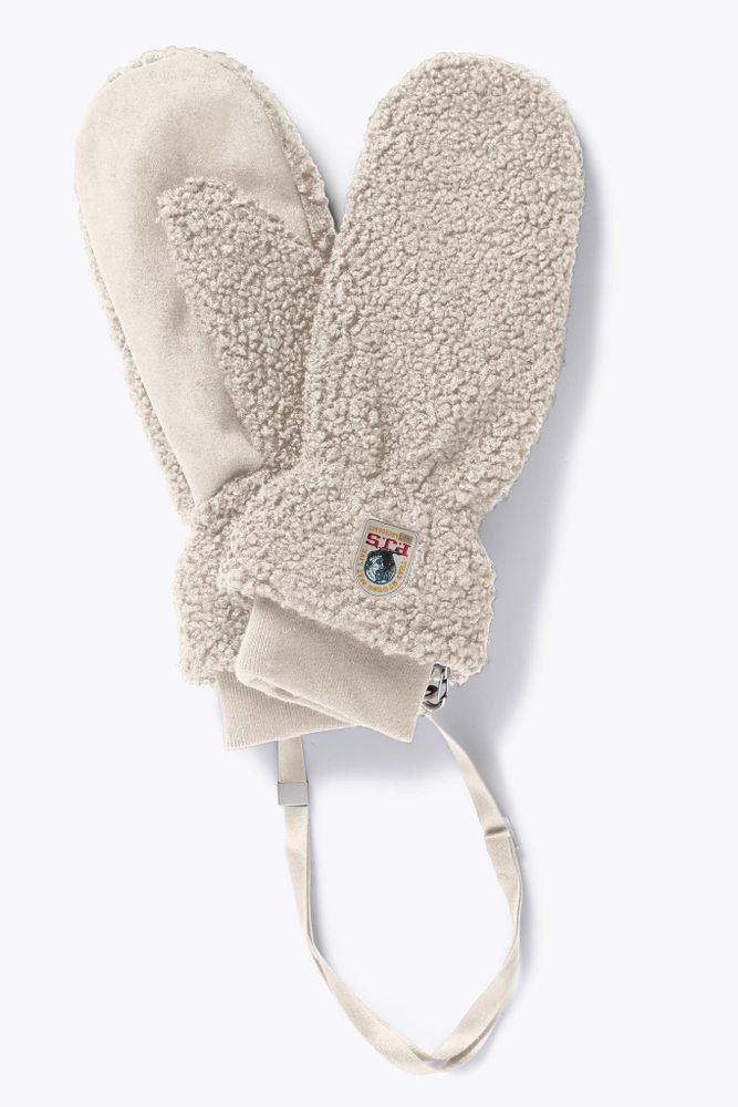 Варежки Parajumpers POWER - CURLY FLEECE MITTENS 118 Серые