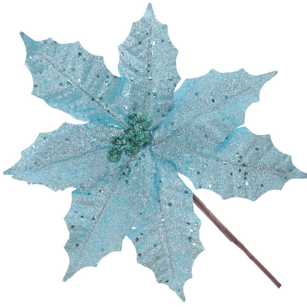 GAEM Цветок искусственный "Пуансеттия", L25 W25 H26 см, 3в.