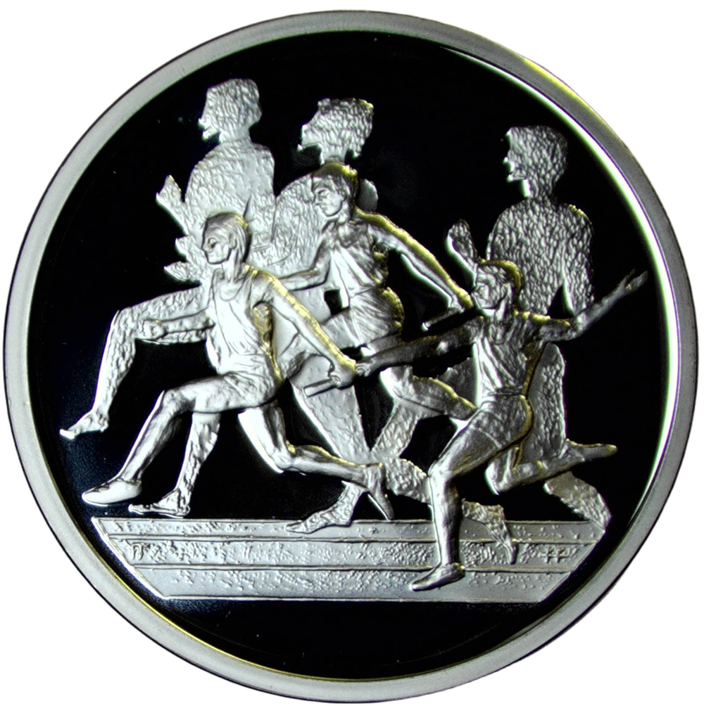 Греция 10 евро 2004 "XXVIII летние Олимпийские Игры, Афины 2004 - Эстафета" (Proof)