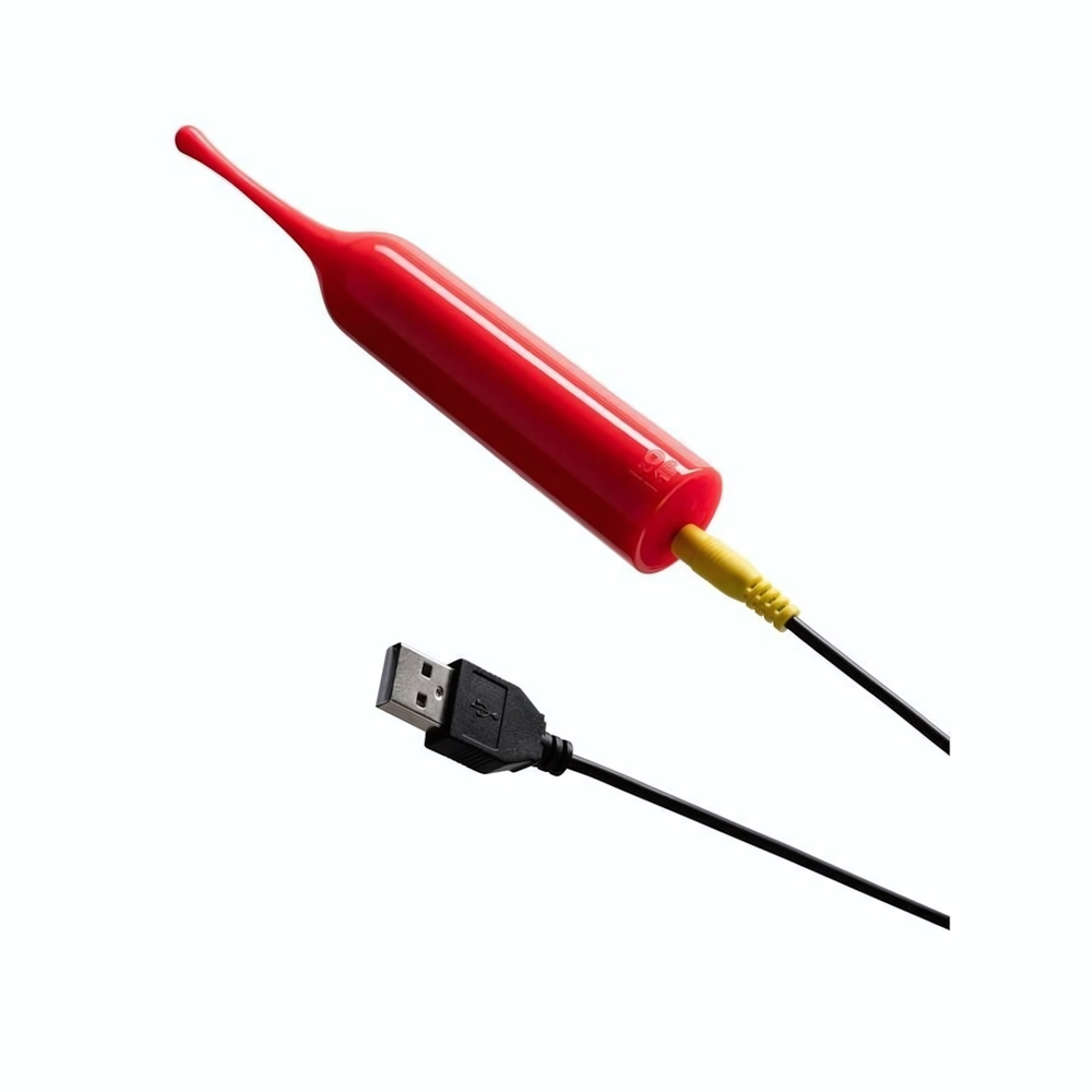 Красный клиторальный стимулятор Romp Pop (Цвет: красный)