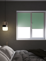 Штора рулонная Блэкаут Натали Зеленая Премиум