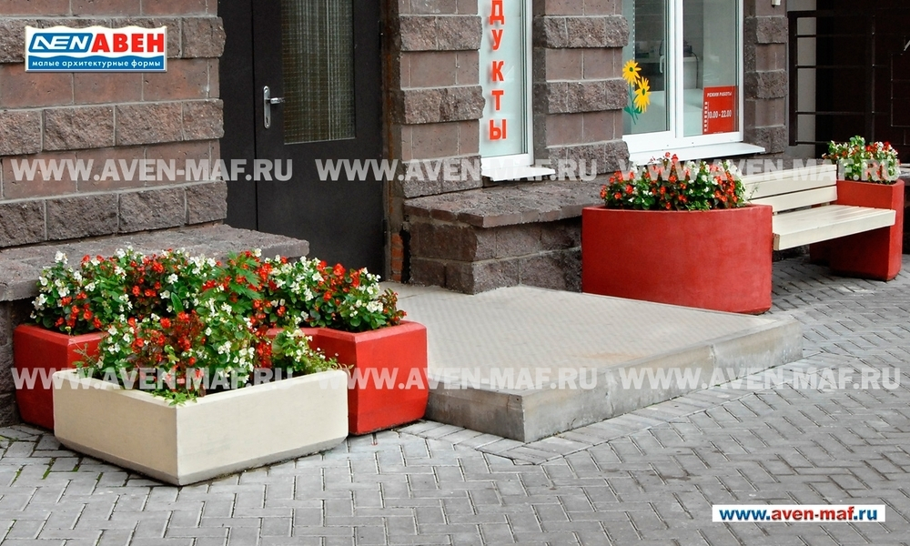 Вазон для цветов бетонный