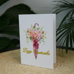 Открытка акварельная "Будь счастлива"