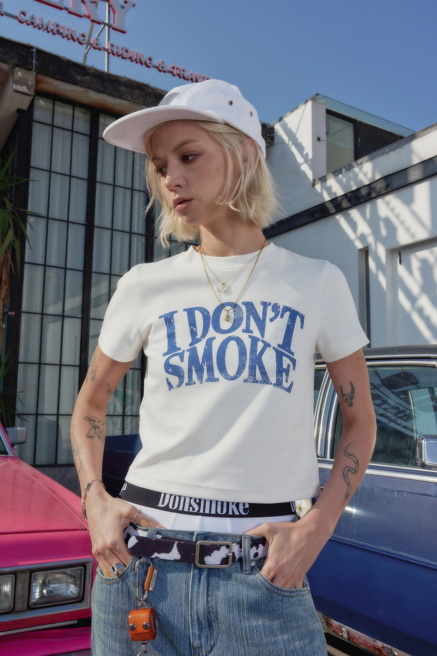 Кроп-топ DONSMOKE "Basic Logo" Cropped Tee