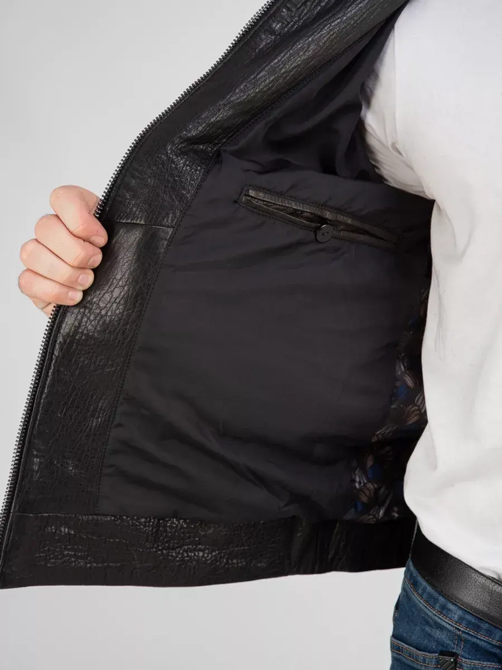 Куртка весна кожаная натуральная