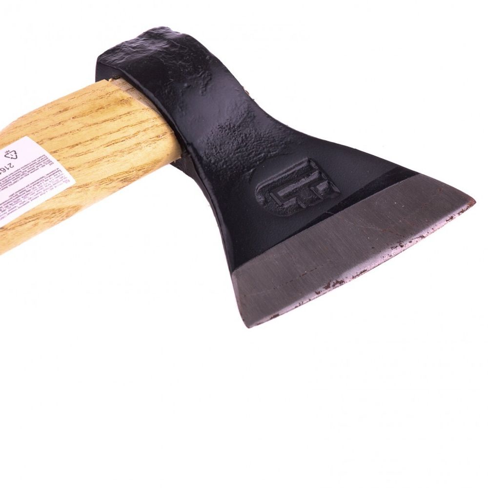 21617 Топор кованый, 600 г, в сборе, деревянное топорище Сибртех ТП11-06