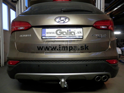 Фаркоп оцинкованный Galia H091C для Hyundai Santa Fe 2012-2018, Kia Sorento 2012-2015, 2015-(паспорт и сертификат в комплекте)(без электрики)