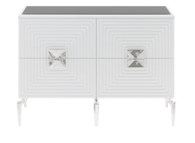 Комод "Алия" серебро 6 дв