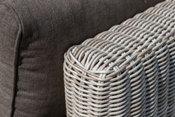 "Лунго" трансформирующаяся лаунж-зона из искусственного ротанга, цвет бежевый