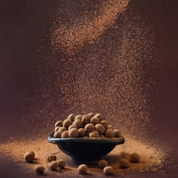 Хрустящие рисовые шарики в шоколаде 70гр со вкусом банана