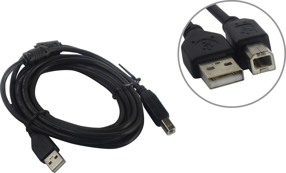 Кабель USB 2.0 A -&gt; B Cablexpert CCF2-USB2-AMBM-10 3м