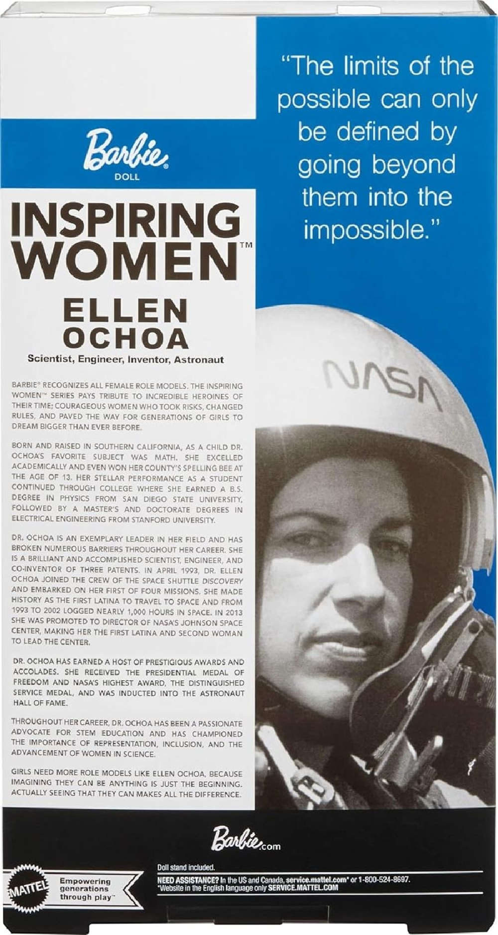 Кукла Barbie Inspiring Women, Ellen Ochoa Эллен Очоа