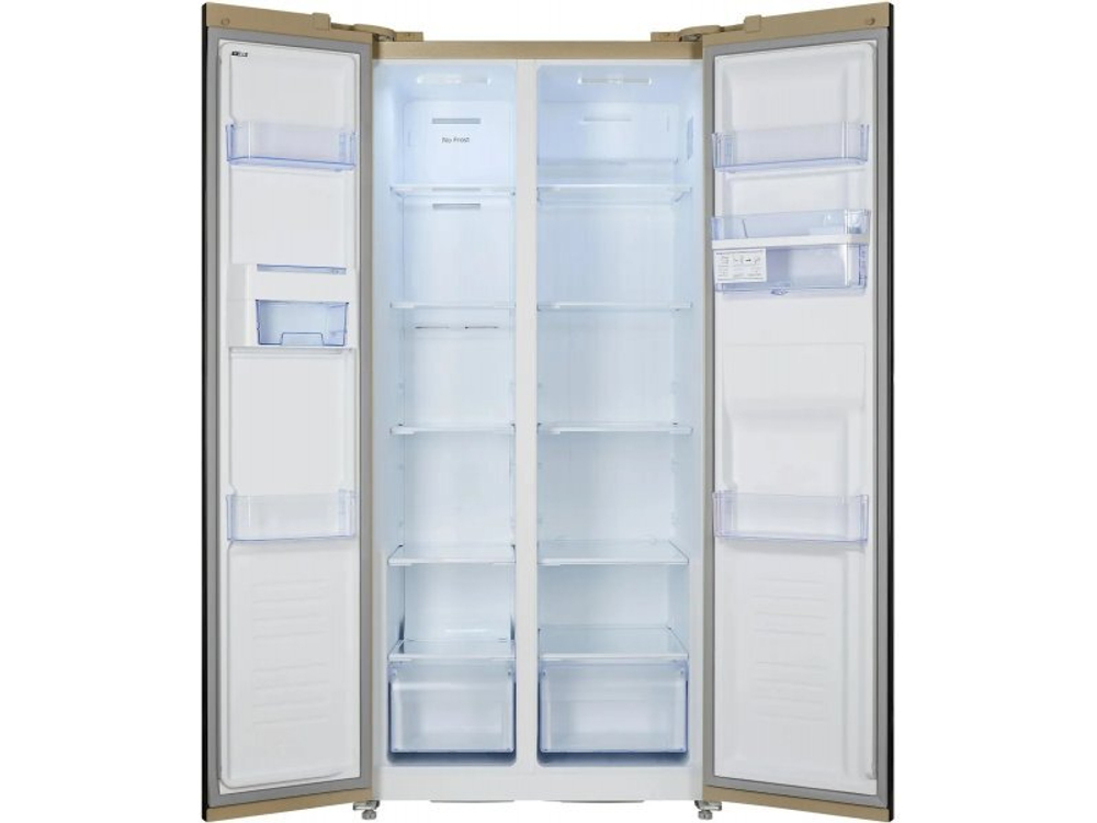 Холодильник Nordfrost RFS 484D NFH бежевый