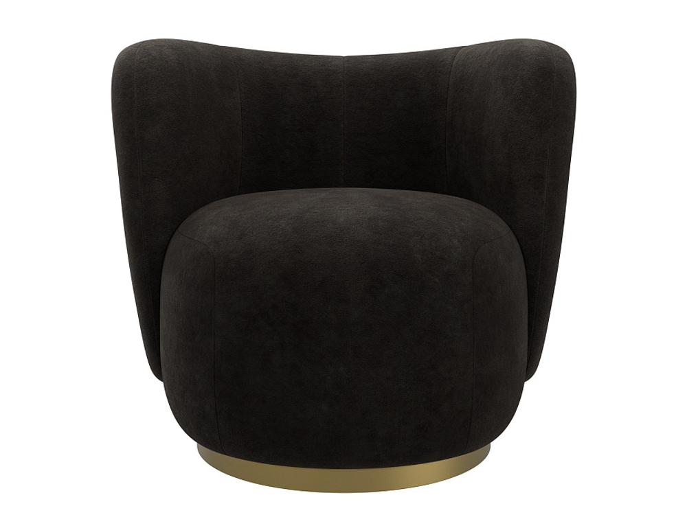 Кресло Лига-072, велюр BRUT 17 коричневый, Велюр, 131007