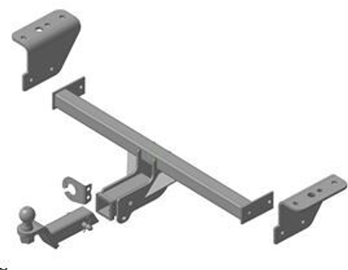 Фаркоп Haval Jolion c 2021 г. (без электрики) под квадрат (Трейлер)