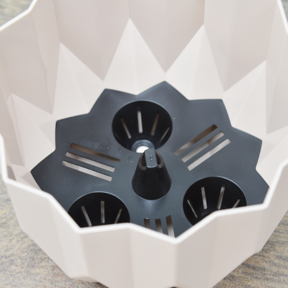 Кашпо Геометрия 0,8л, пудровый