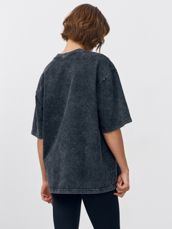 Футболка garment dyed (черный)