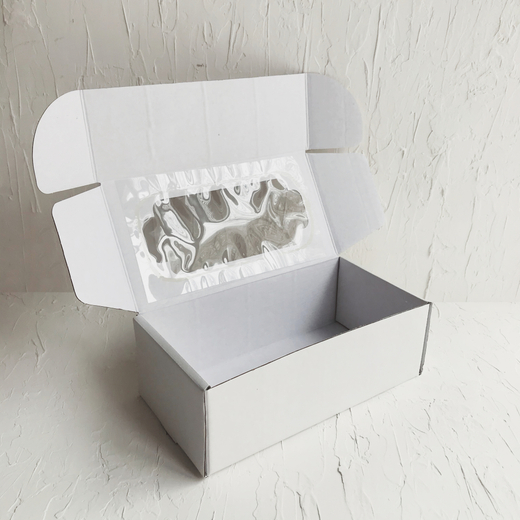 Коробка с окном 23 х 12 х 8 см, белая