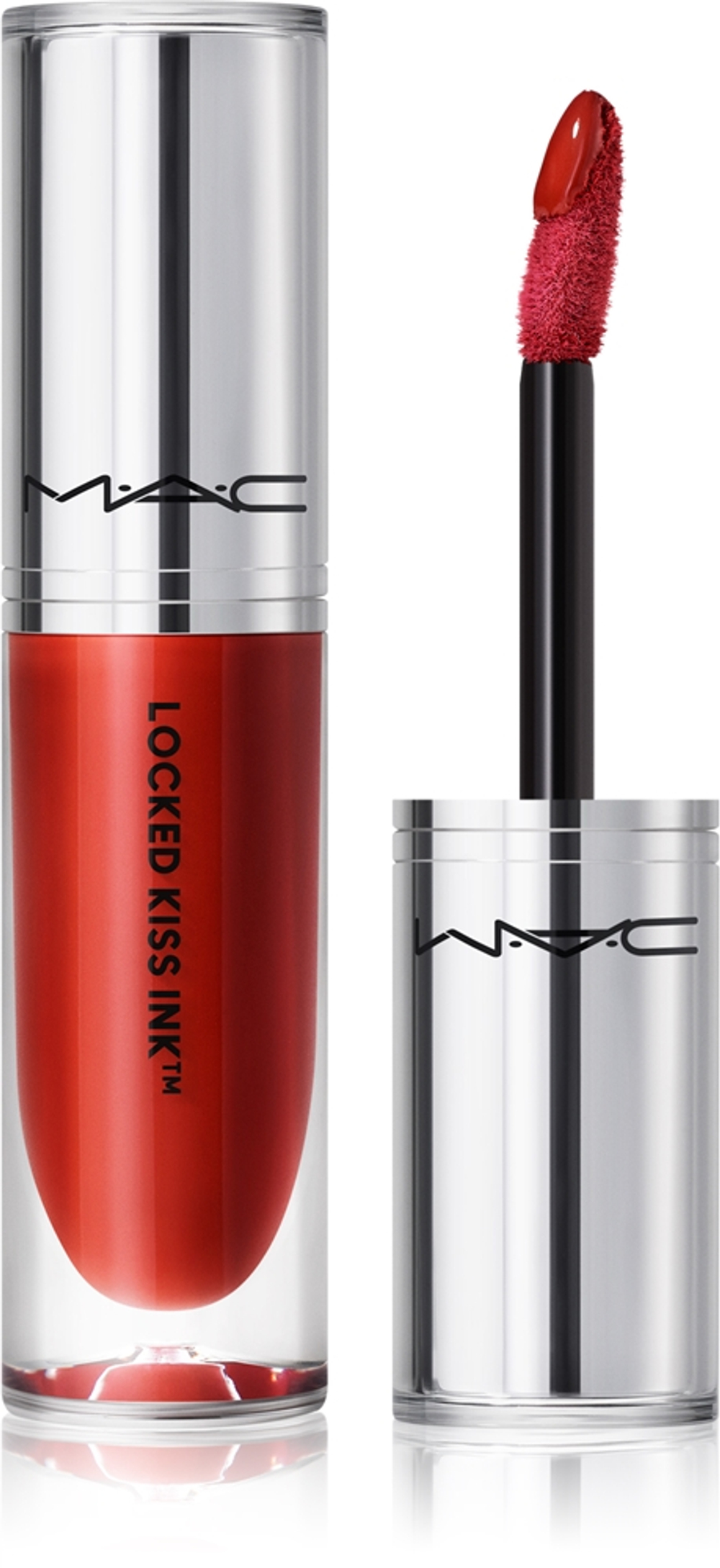 MAC Cosmetics Locked Kiss Ink 24HR Lipcolour - Долговременная матовая помадка в жидкой форме оттенок Extra Chili, 4 ml