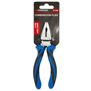 Плоскогубцы комбинированные с эргономическими рукоятками 6''(150мм), на блистере Forsage F-611150H