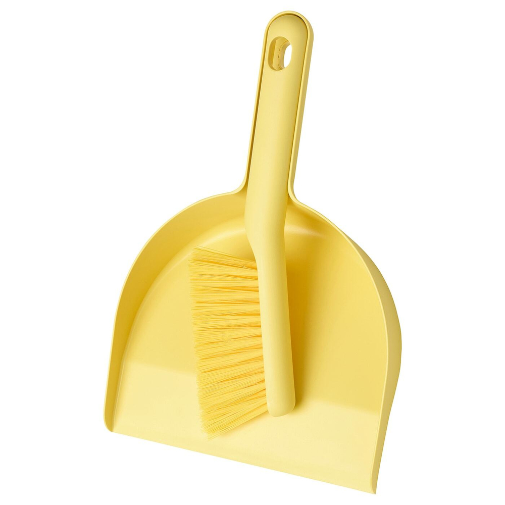 IKEA PEPPRIG  (ИКЕА ПЕППРИГ)  -  Совок для мусора и подметания, желтый
