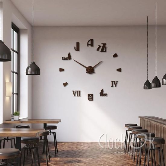 Настенные 3D часы Jazz
