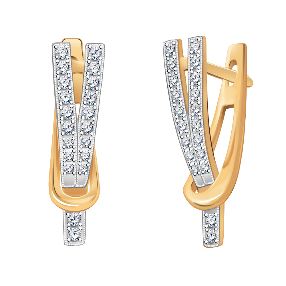 Серьги из золота 585 пробы