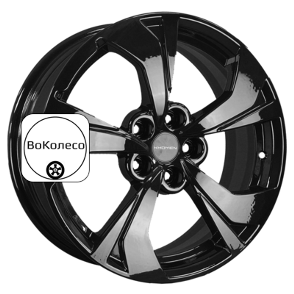 7x17/5x110 ET46 D63,3 KHW1724 (CS35 Plus) Black Khomen Wheels