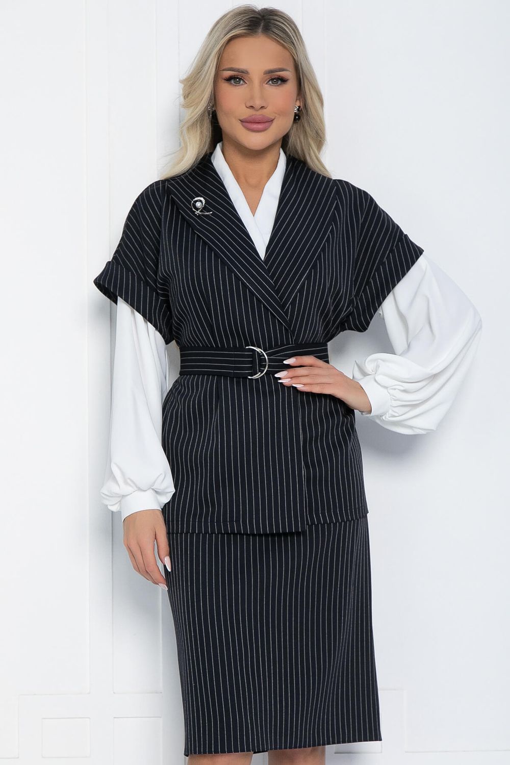 Костюм Деловая женщина (темно-синий) К12463-4 LT Collection