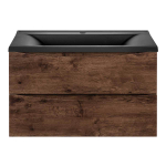 База под раковину Mia 750 подвесная, 2 выкатных ящика soft close, R.Wood