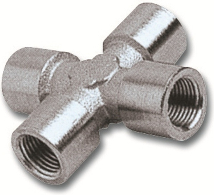 Переходник GAV 1254/1 250/1 крест FFFF 1/8