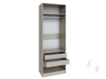 Шкаф Мадрид 0;8 с 2 ящ. внутри без зеркала (кашемир)
