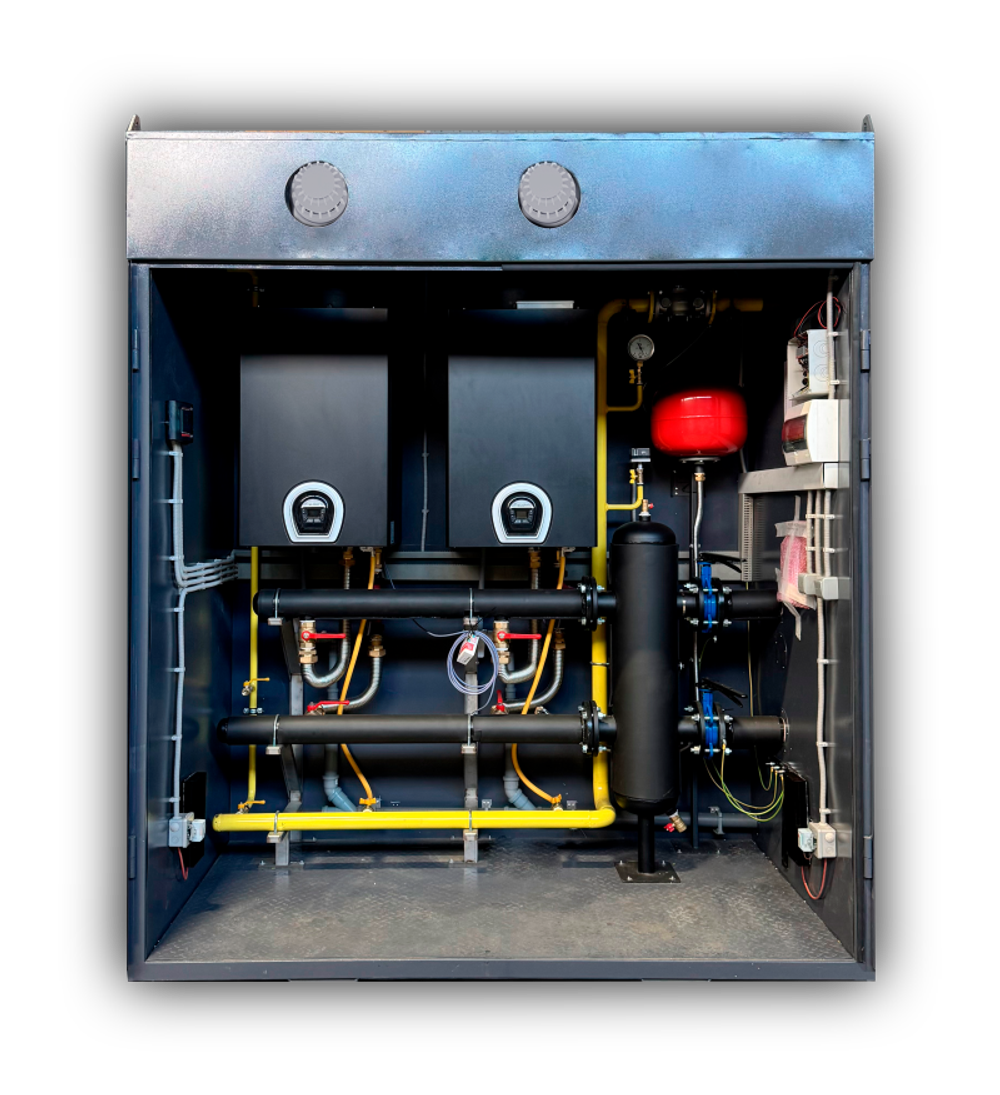 Котельная наружного размещения Federica Bugatti для промышленных котлов