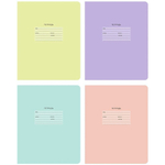 Тетрадь школьная А5 12л косая линия "Лучшая" 70г/м2 Т5ск12 9799 (BG) микс цветов (комплект 5 шт)