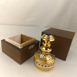 Печать для руководителя "Герб России" с синим фианитом