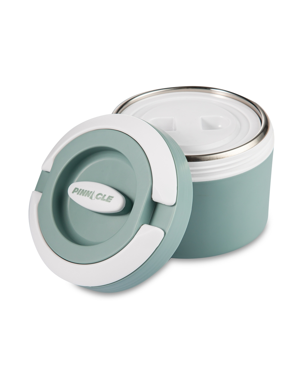 Термос для еды 2 яруса 600мл Pinnacle мятный