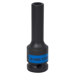 Головка торцевая ударная глубокая шестигранная 1/2&quot;, 8 мм KING TONY 443508M