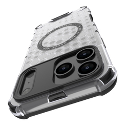 Прозрачный чехол Honeycomb Magnetic Case для iPhone 17 Pro Max
