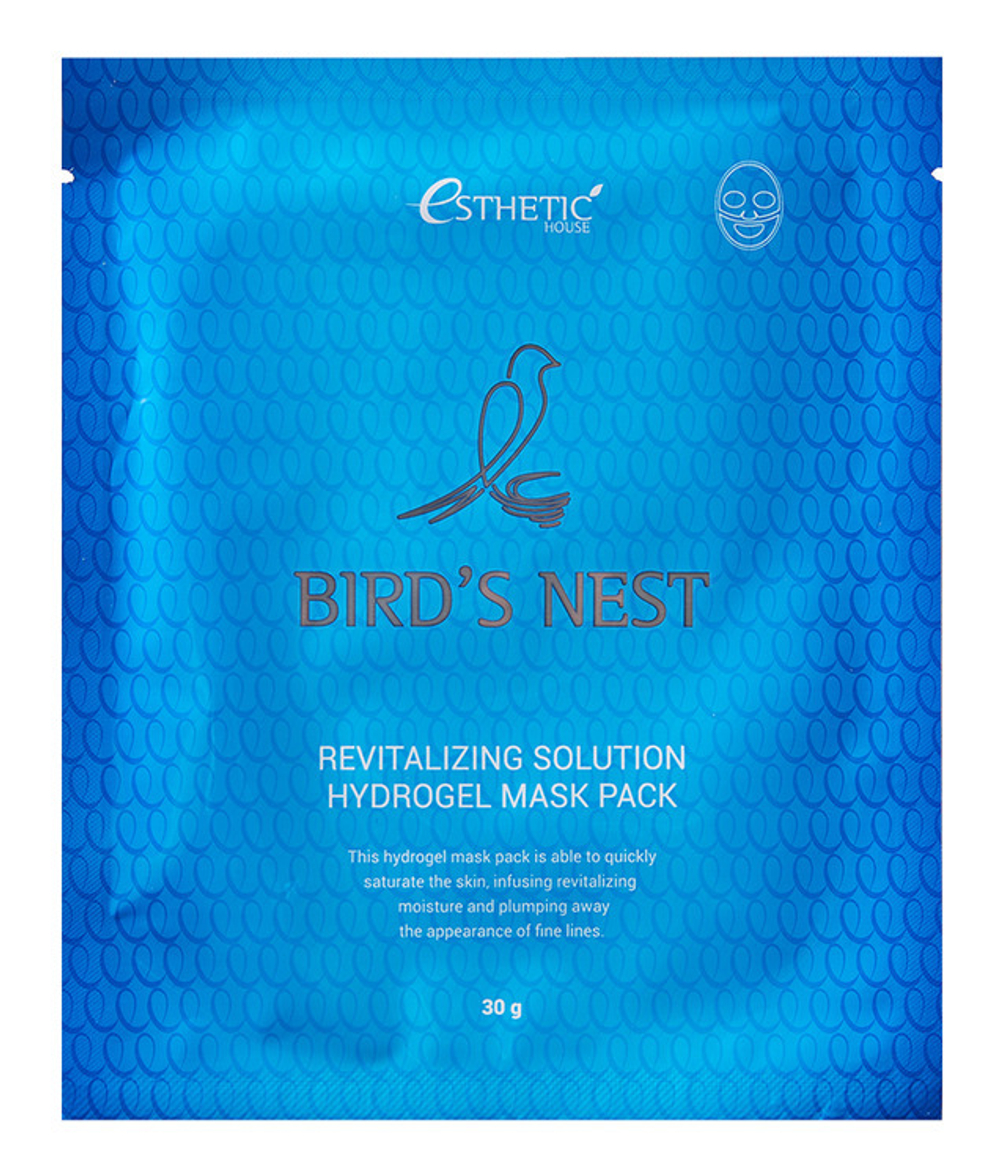 Маска для лица Esthetic House Bird's Nest Revitalizing Hydrogel Mask экстракт Ласточкиного гнезда гидрогелевая 30 г