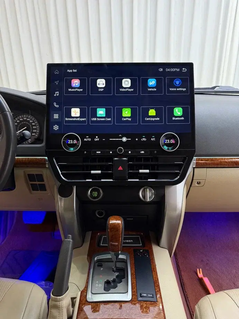 Магнитола для Toyota Land Cruiser 200 2007-2015 (климат на ШГУ) - Carmedia ZF-3038H-GE монитор 19.8"! на Android 13, 8Гб+128Гб, 4G SIM-слот, CarPlay