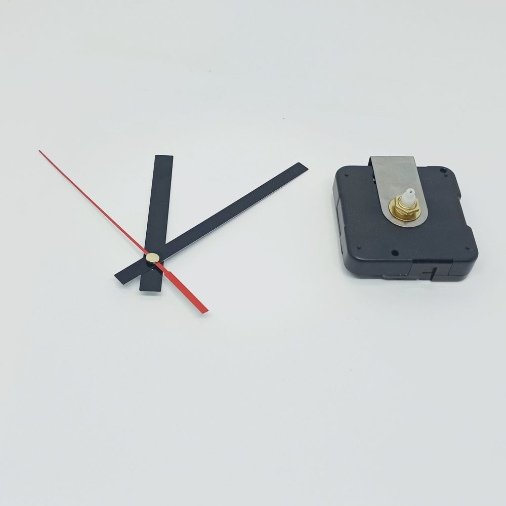Часовой механизм, шток 12 мм, со стрелками №21 (1уп = 5шт)