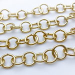 Цепочка, цвет золото, размер звена 10 мм, цена за отрезок 49-50 см
