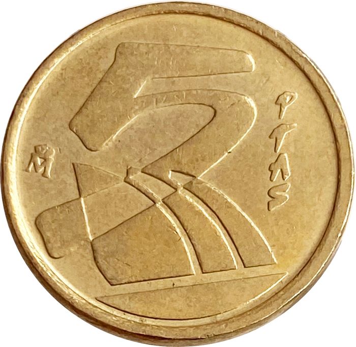 5 песет 1989-2001 Испания