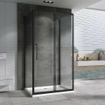 Душевой уголок Abber Schwarzer Diamant 160x50 AG30160BH-S50B-S50B стекло прозрачное/профиль черный