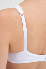 Бюстгальтер ортопедический после мастэктомии с манишкой Amoena Dana без косточек, белый, 80B