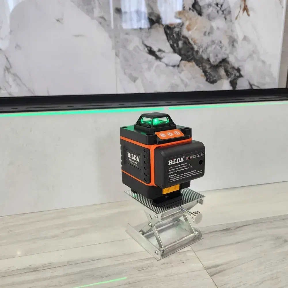 Профессиональный лазерный уровень нивелир 4D 16 линий + штатив