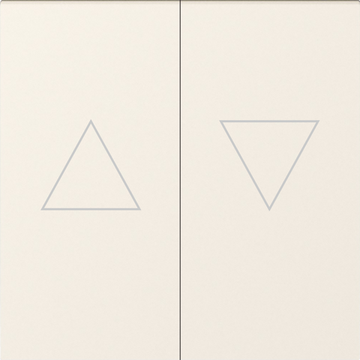 Клавиша 2-я со стрелками для жалюзи,  матовый кремовый,  серия A07