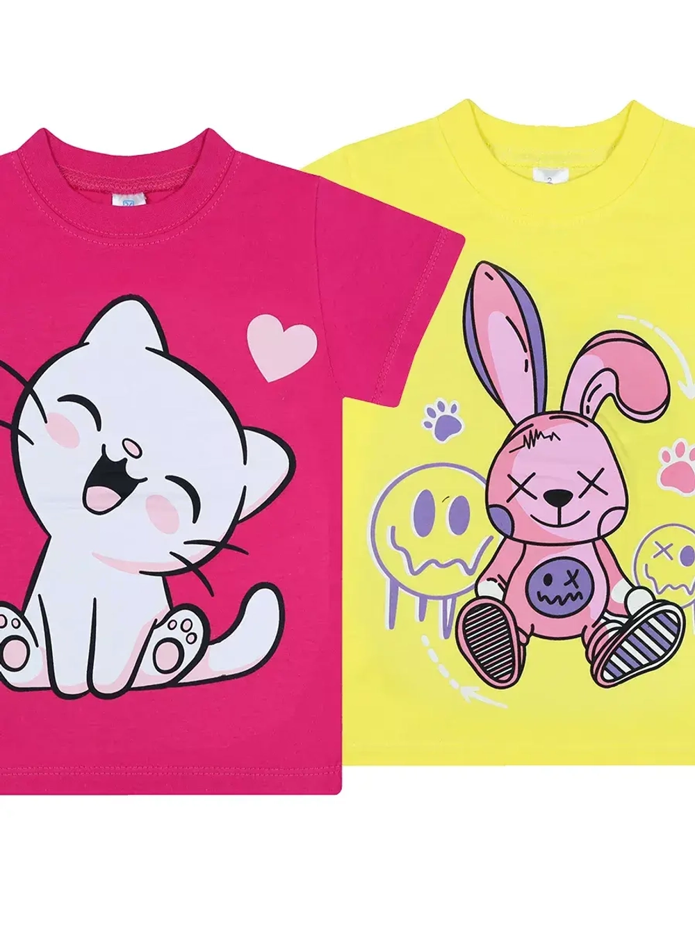 Футболка для садика.девочка.набор 2 шт