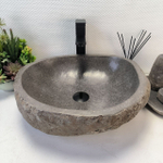 Раковина из речного камня RS-64140 (48*43*16) 0123