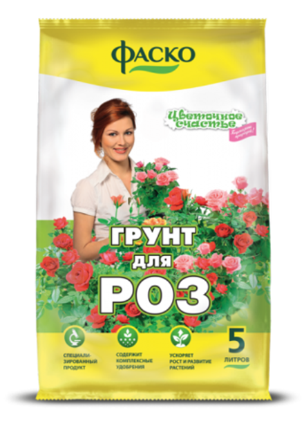 Грунт Цветочное Счастье Для роз 5л